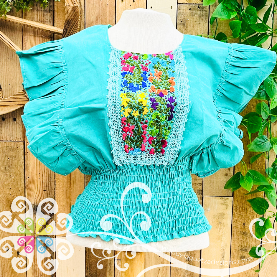 Teal San Antonino Crop Top - Women Tops