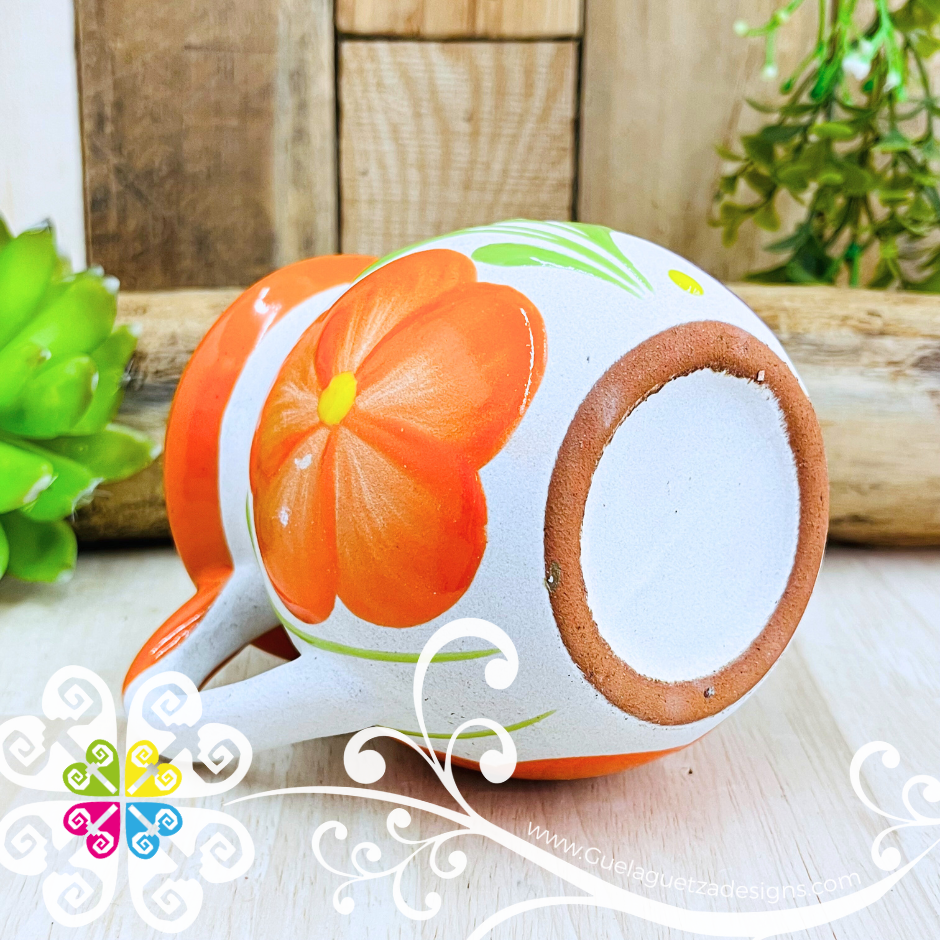 Orange Clay Pato Pitcher Set - 4 Mugs