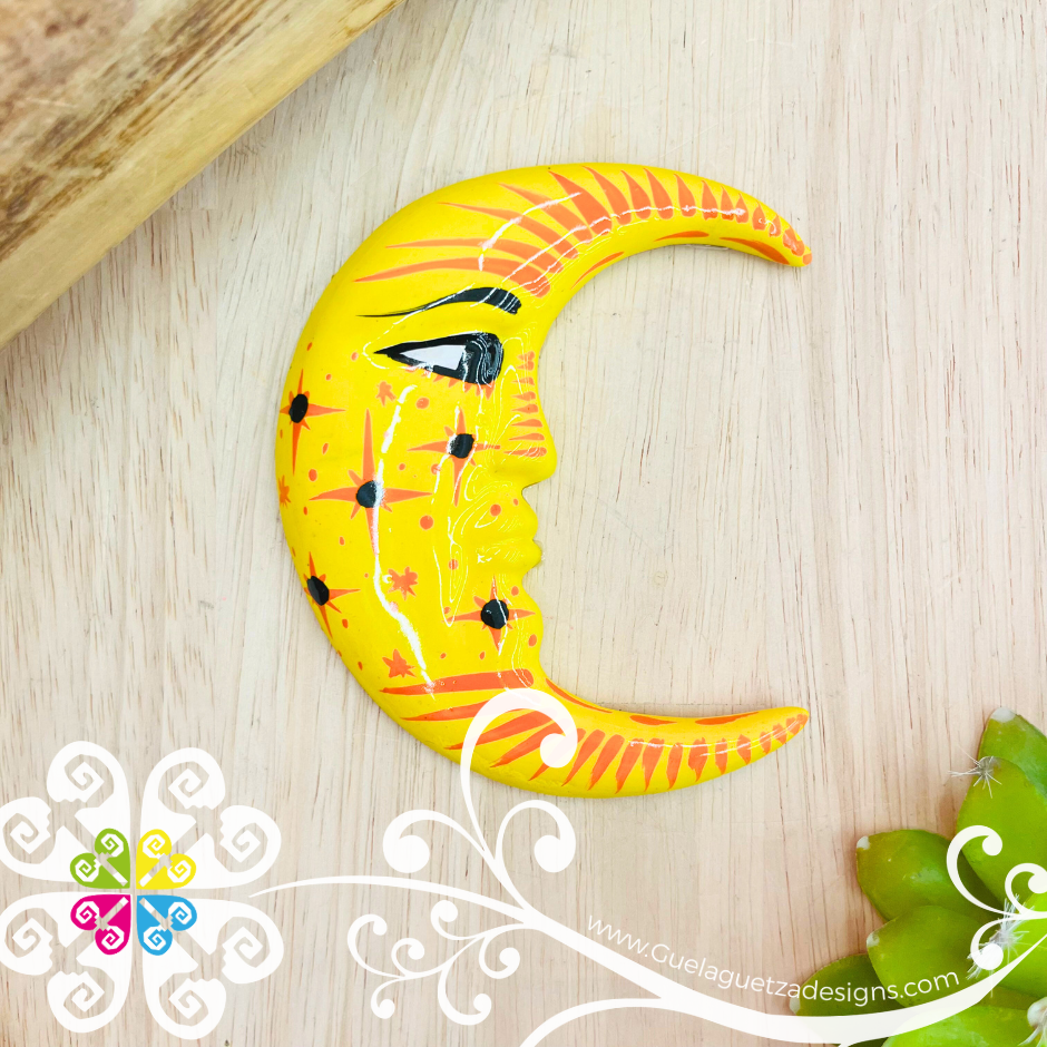 Medium Yellow Sun & Moon Set - Wall Decor