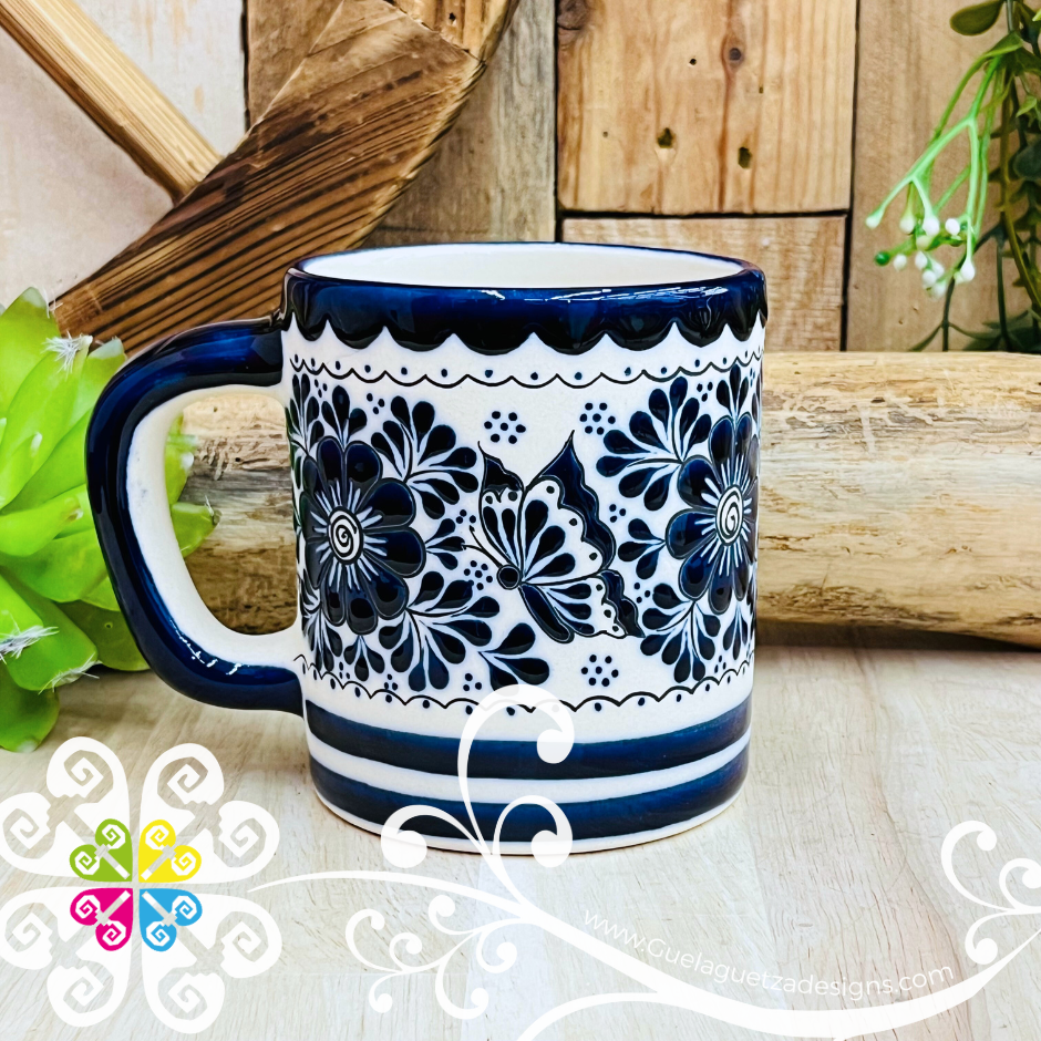 Taza Recta Mariposa - Barro Alta Temperatura - Single Clay Mug