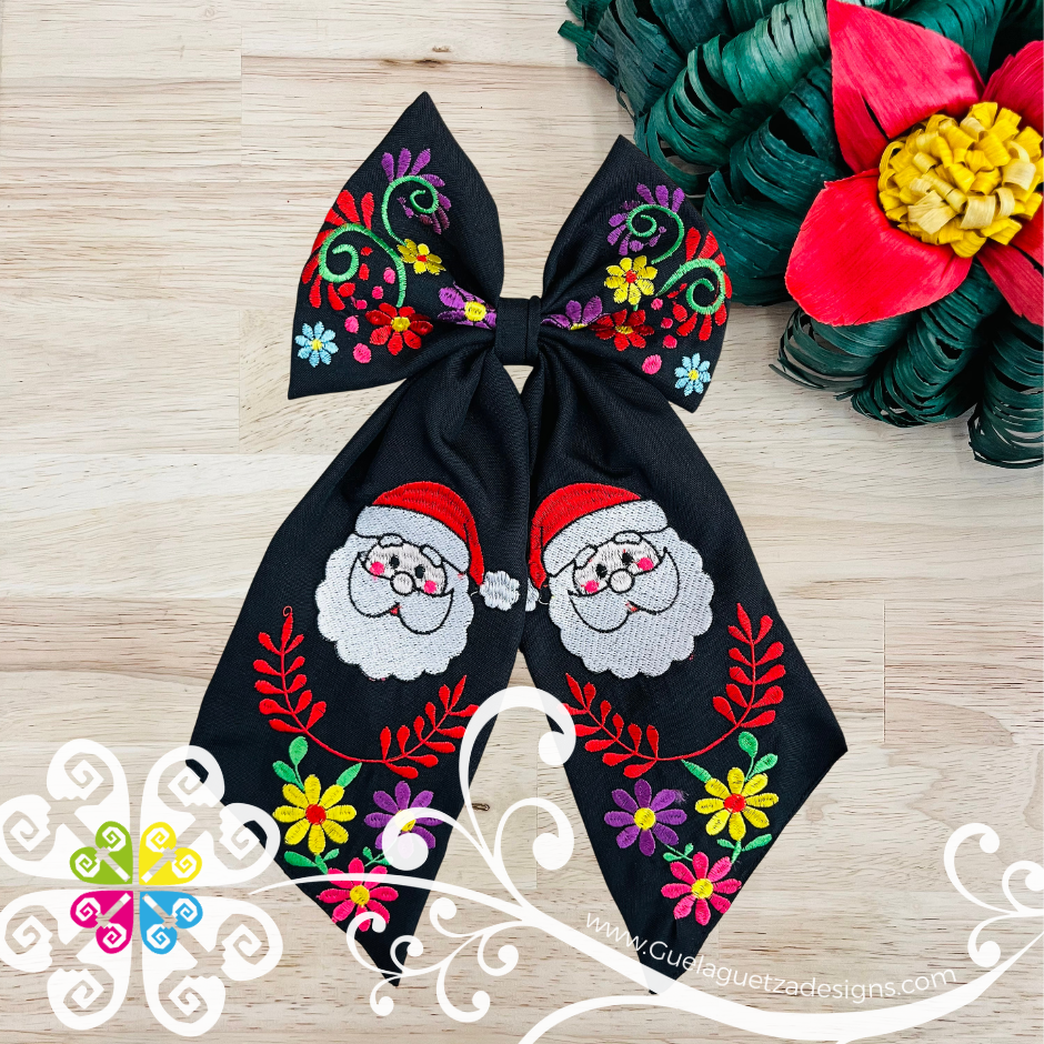 Santa Hair Bow - Hair Accessories