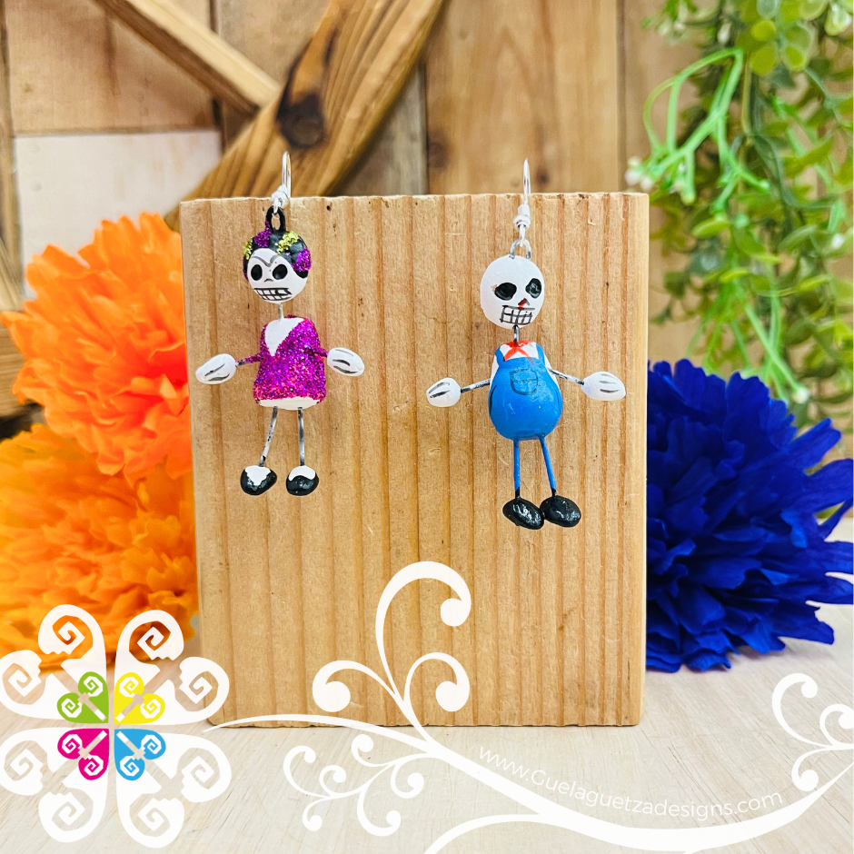 Frida y Diego - Calaverita Clay Earrings