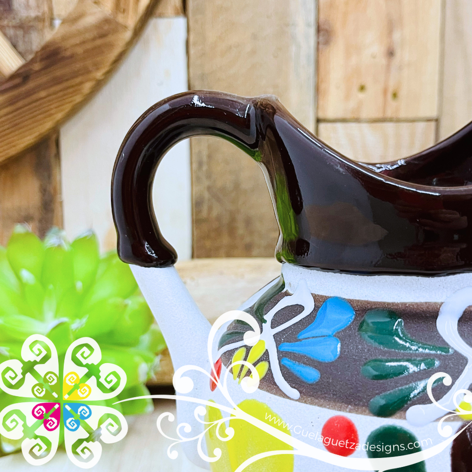Brown Small Engobe Clay Pitcher - Jarro