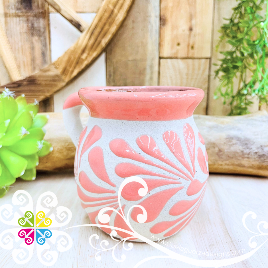 Set of Pink Espiga Clay Mugs - Set Taza Barro