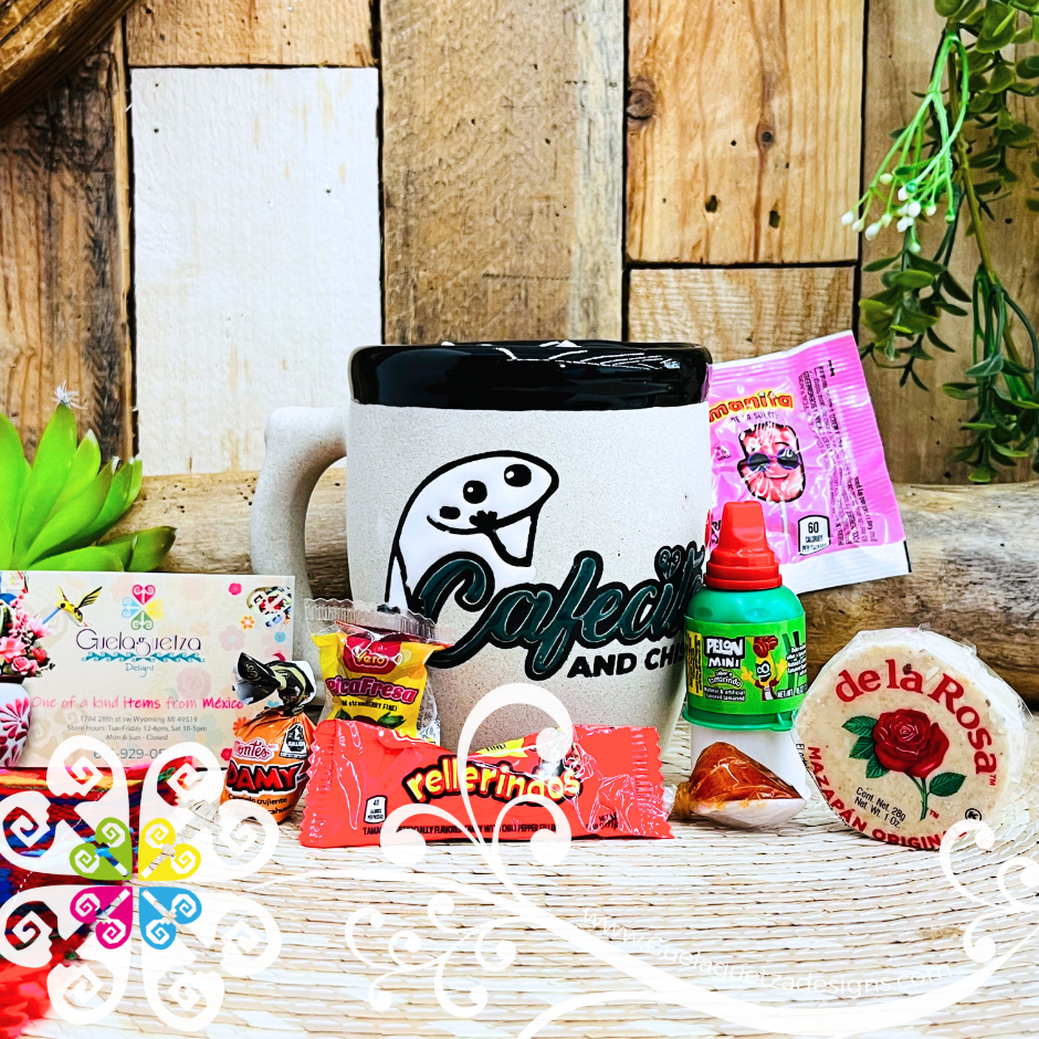 Taza Cafecito and Chisme - Mug with Candy