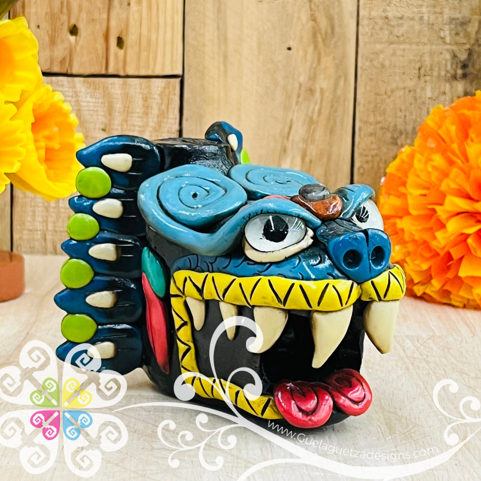 Large Jaguar Ocarina Silbato - Resin & Epoxy Clay Whistle
