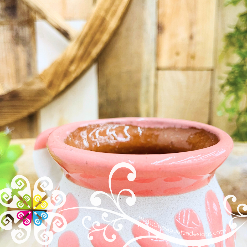 Set of Pink Espiga Clay Mugs - Set Taza Barro