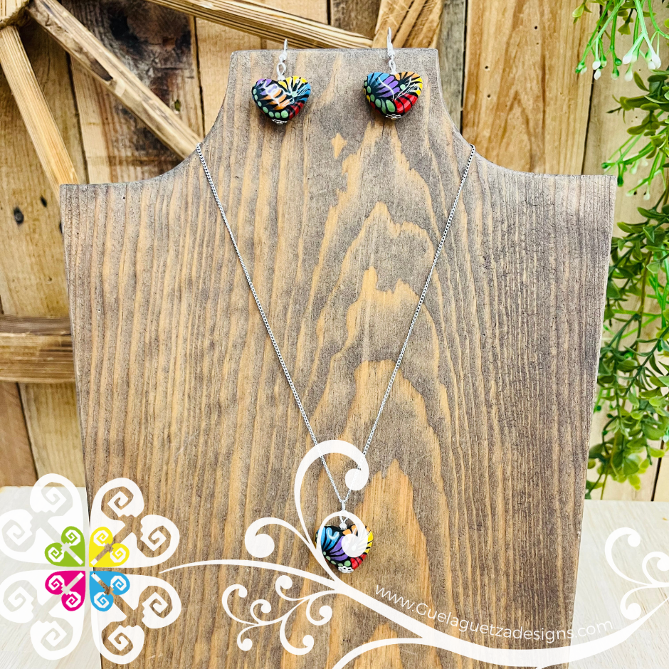 Corazones Talavera Necklace Set - Talavera Accessories