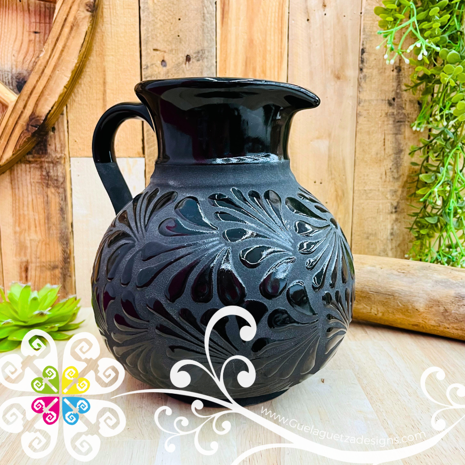 Black Espiga Bola Pitcher Set - 4 Mugs