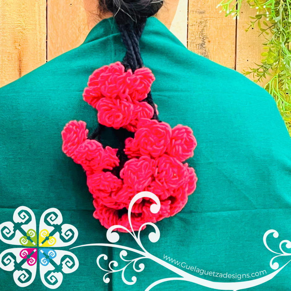 Small Tlacoyal Flores - Braid Hair Accessory