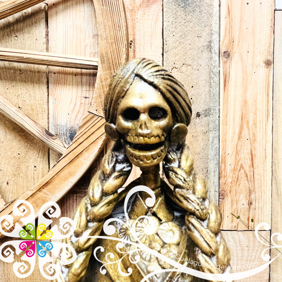 Medium Sencilla Clay Catrina  - Capula Clay Home