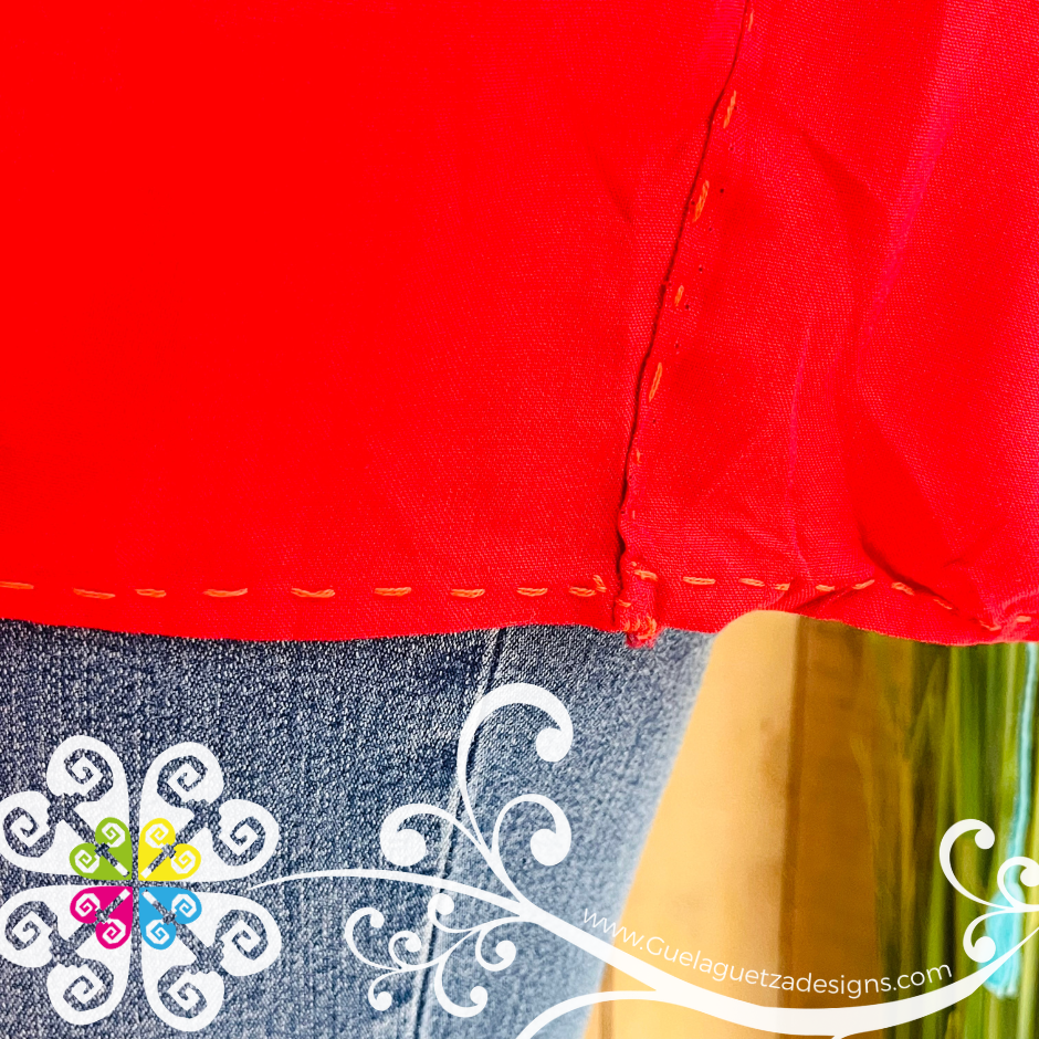 Blusa Chiapas Flores - 3/4 Sleeve Top