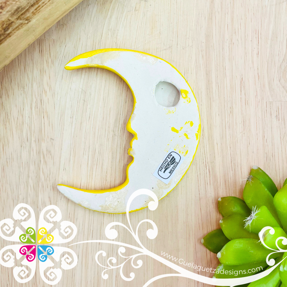 Medium Yellow Sun & Moon Set - Wall Decor