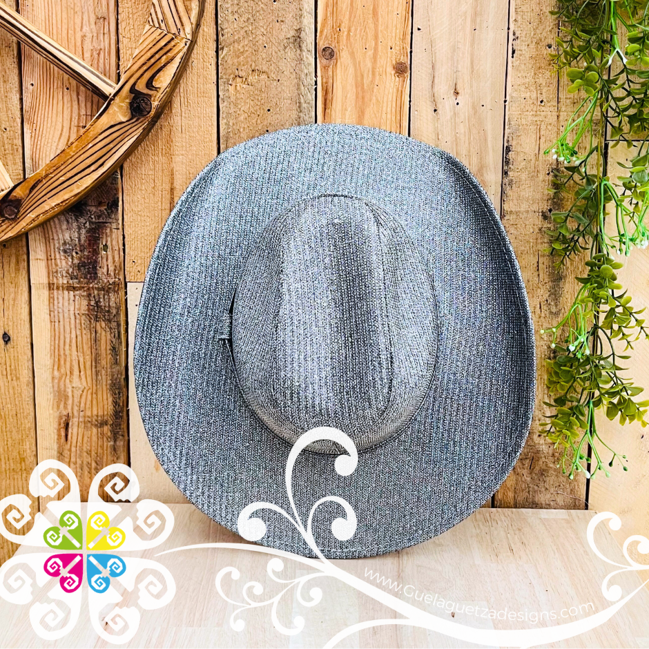 Silver Glitter Cowboy Hat - Unisex Hat