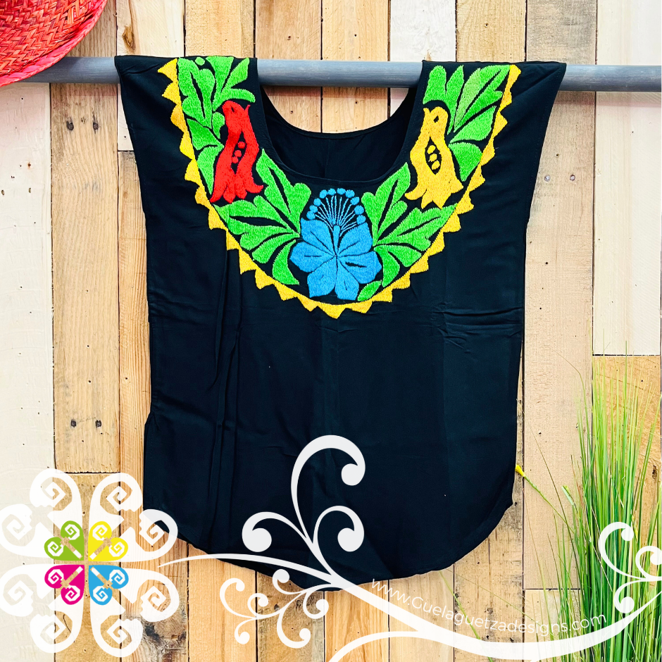 Pajaros Embroider Top - Blusa Sencilla