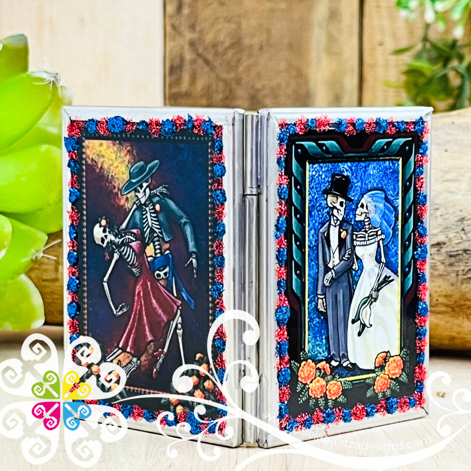 Day of the Dead Pocket Mirror - Hojalata San Miguel Collection