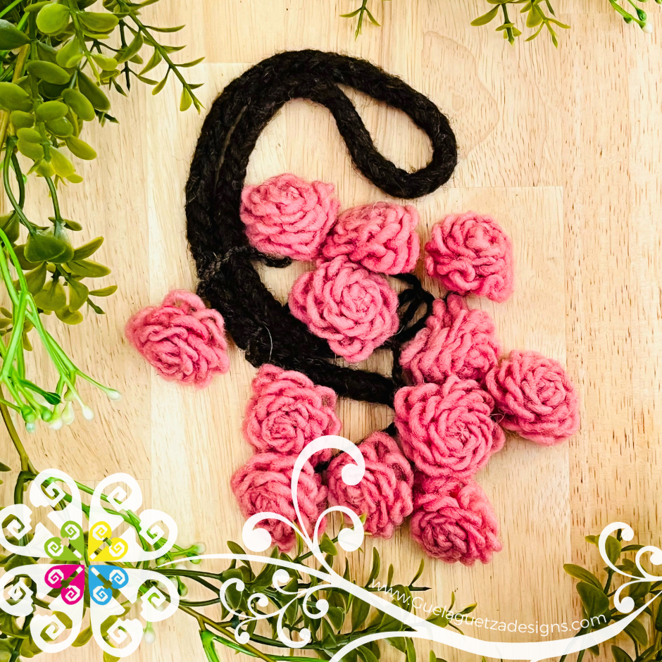 Small Tlacoyal Flores - Braid Hair Accessory