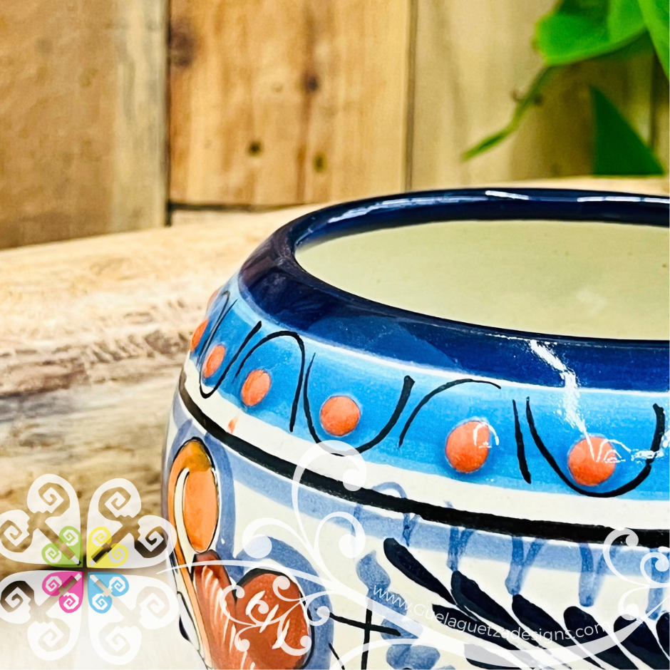 Multicolor Pecera Planter - Maceta Mexicana - Talavera Home Decor