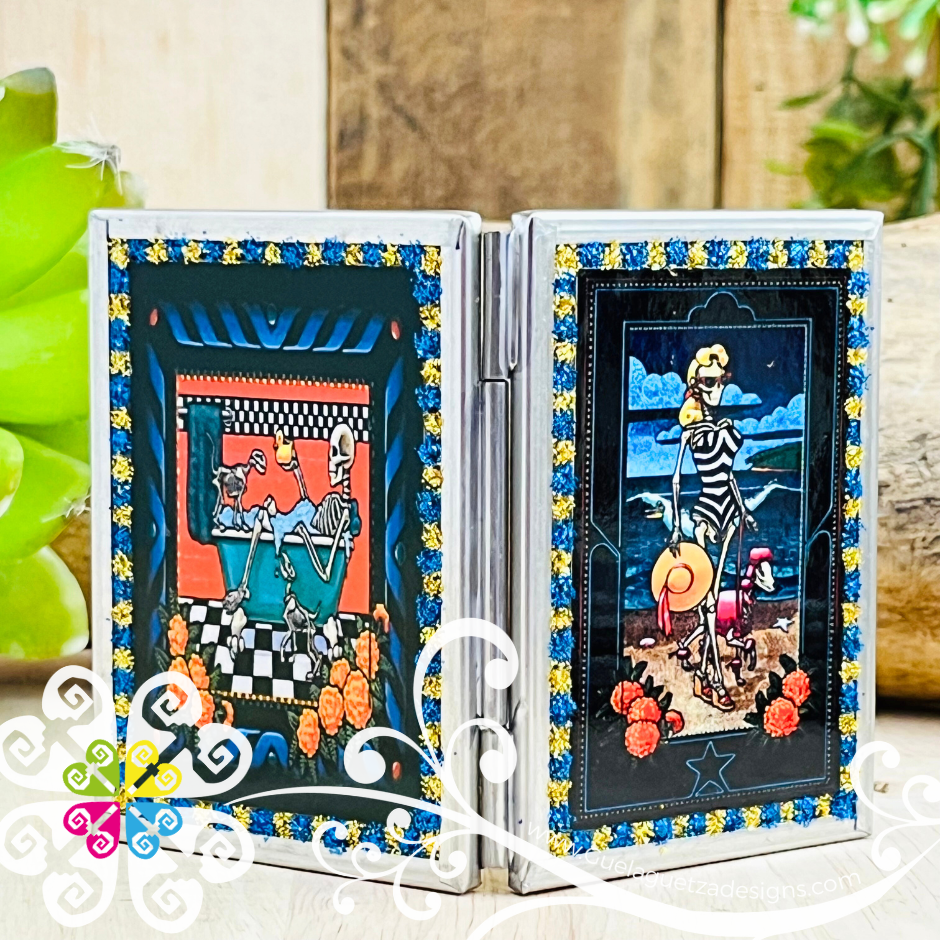 Day of the Dead Pocket Mirror - Hojalata San Miguel Collection