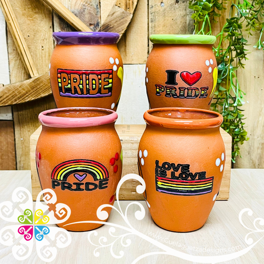 Set of 4 Pride Cantarito Cup - Set Clay Cantarito