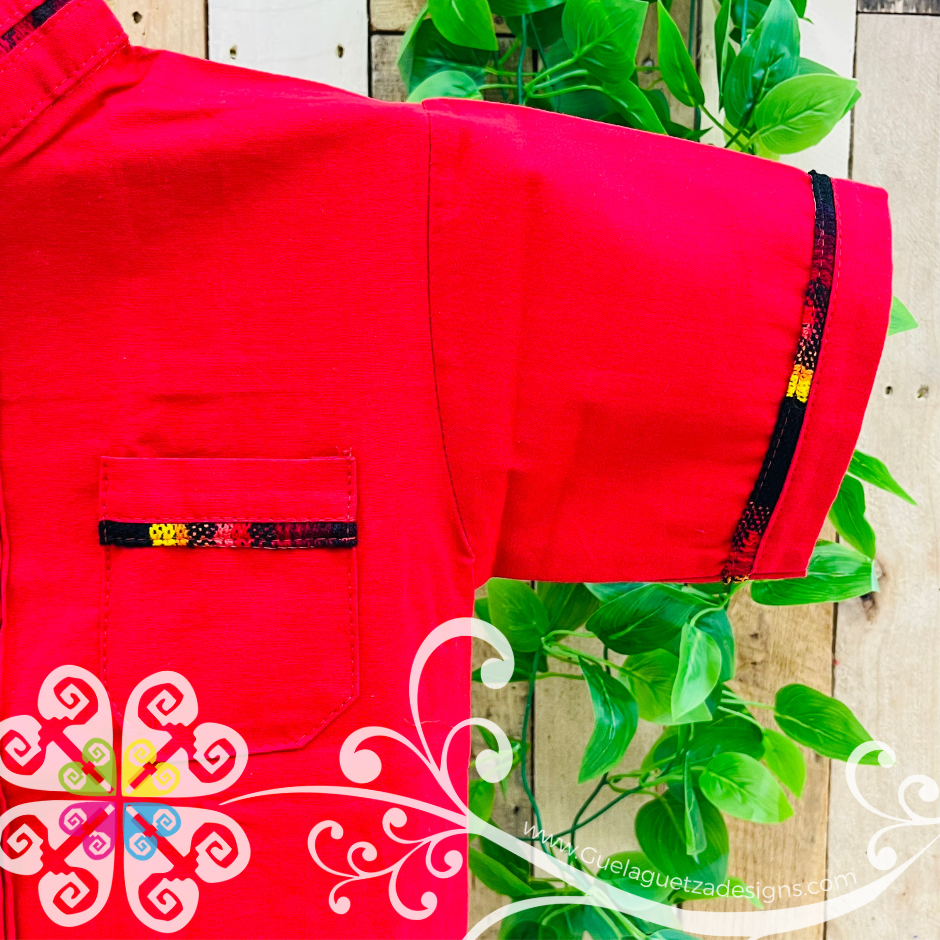 Red Coralillo Boy Shirt - Camisas de Niño