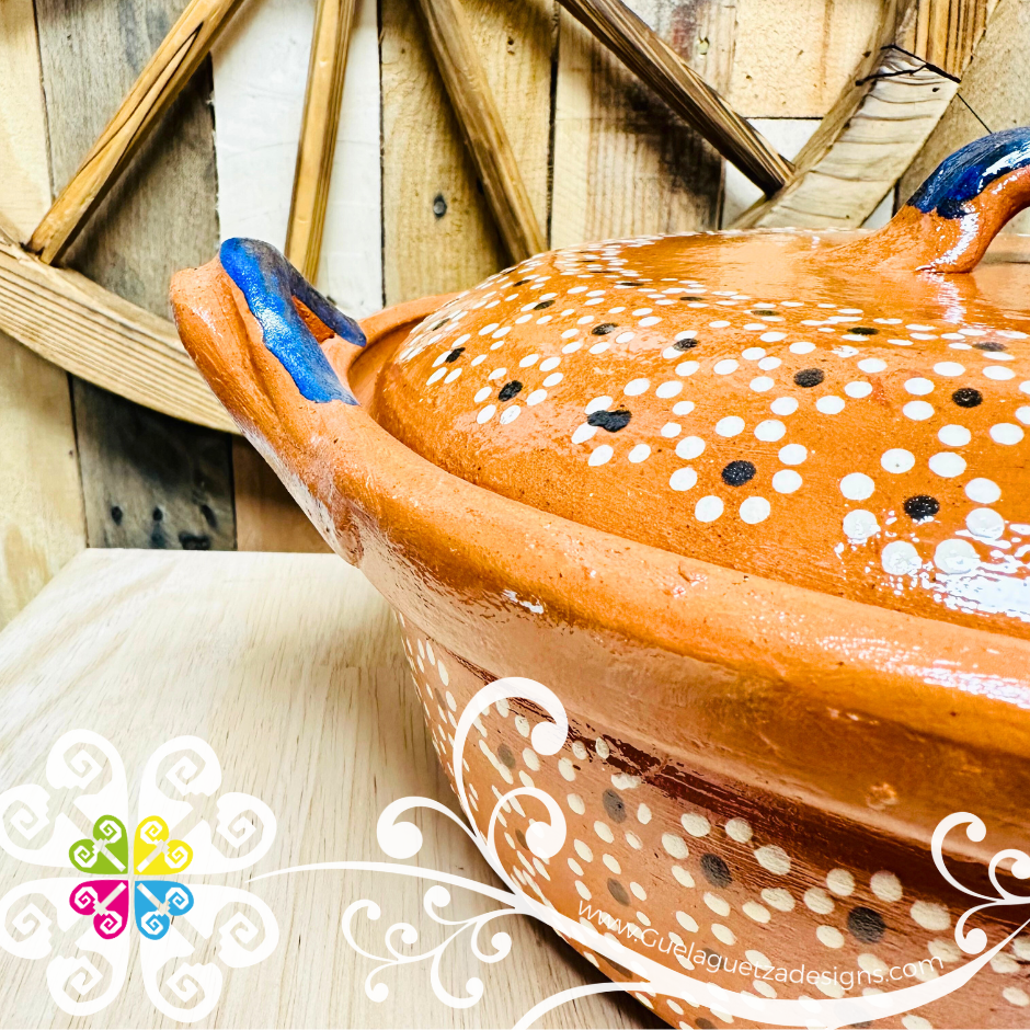 Extra Large Capula Cazuela Barro con Tapa - Capula Sencillo Clay Cazue ...