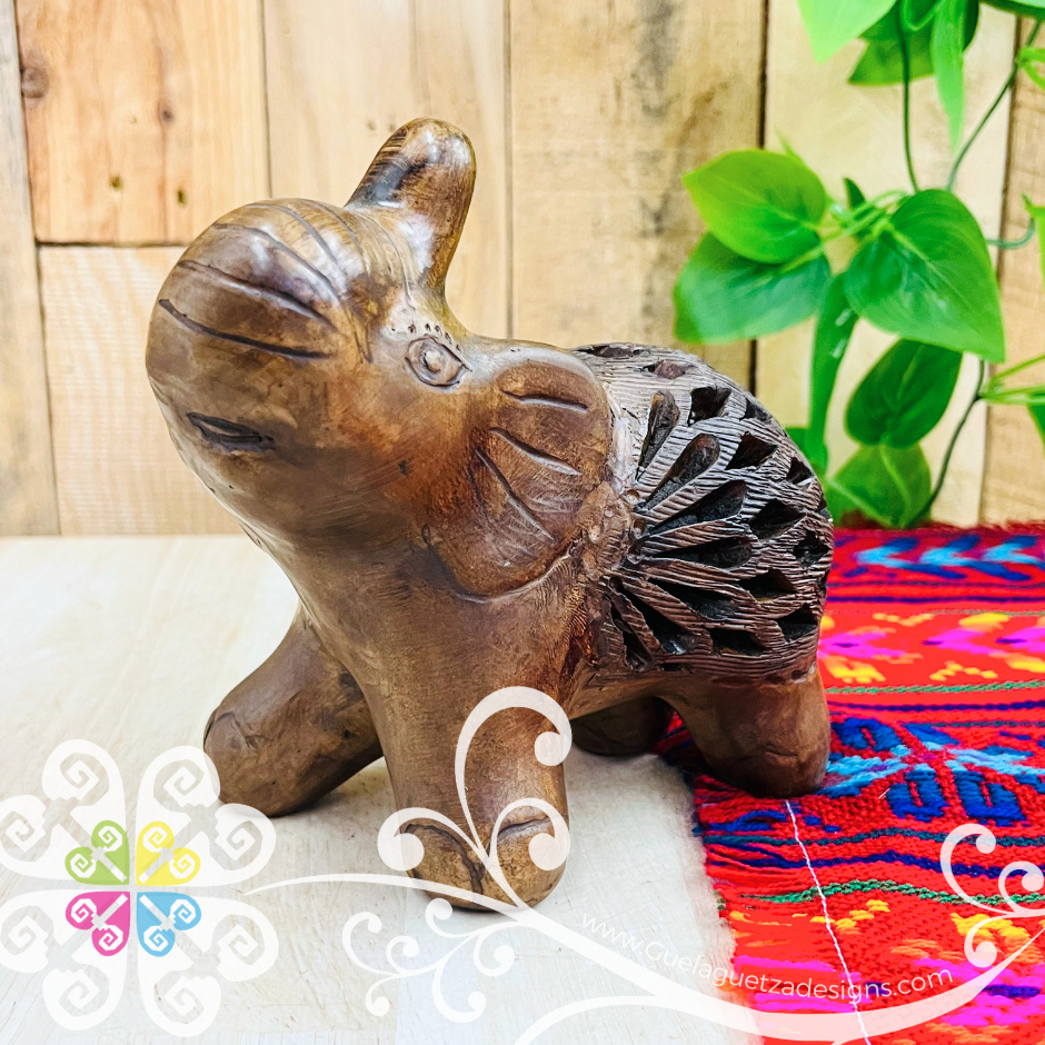 Small Elephant Figure - Barro Cafe Oaxaca