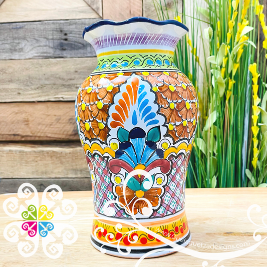 Floral Talavera Vase - Talavera Home Decor