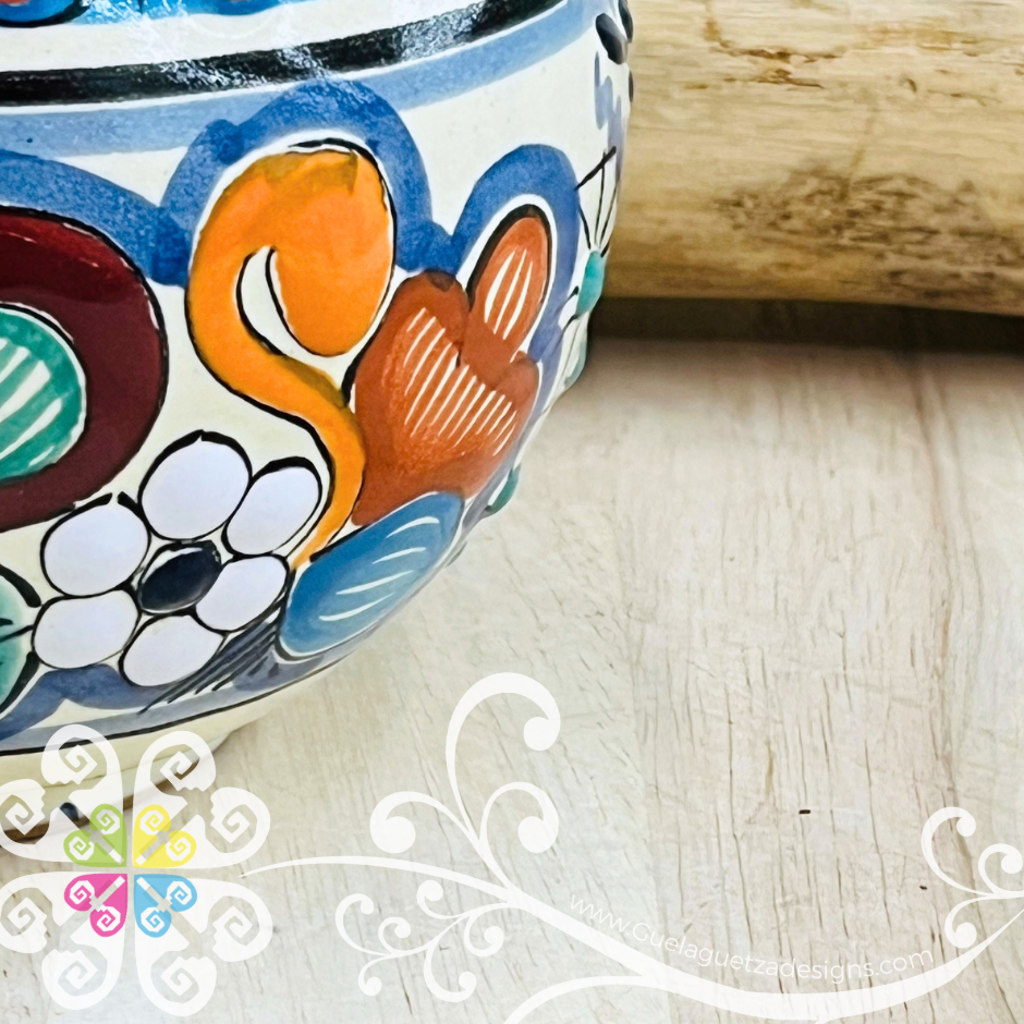 Multicolor Pecera Planter - Maceta Mexicana - Talavera Home Decor