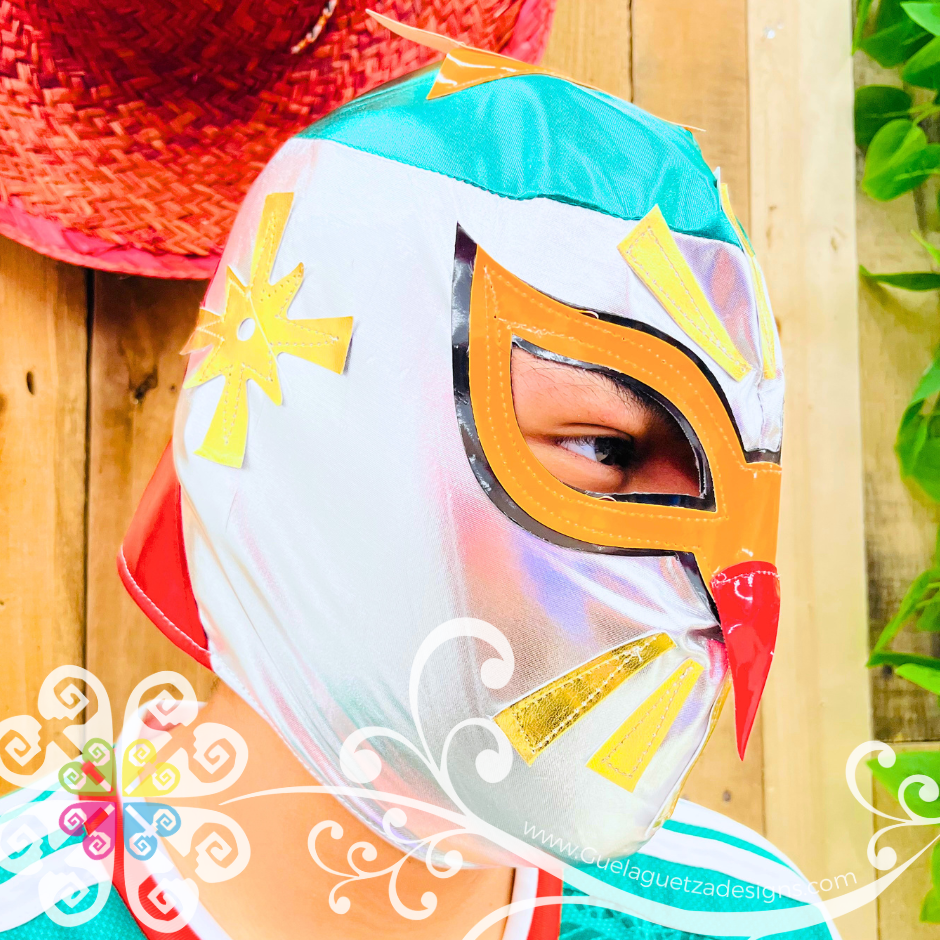 Tricolor Mexico Luchador Mask - Adult Lucha Libre Mask