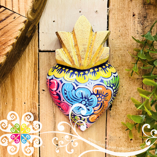 Mini Corazón Pintado - Wall Decor