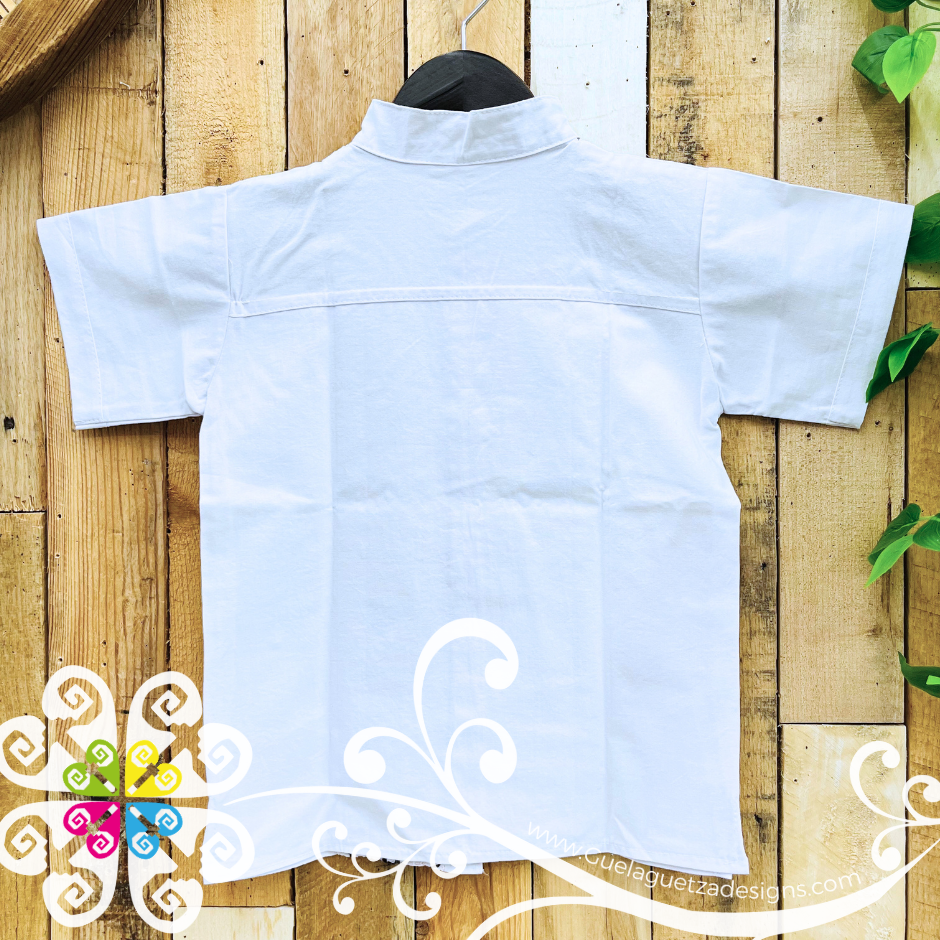 White Lace Boy Shirt - Camisa de Niño