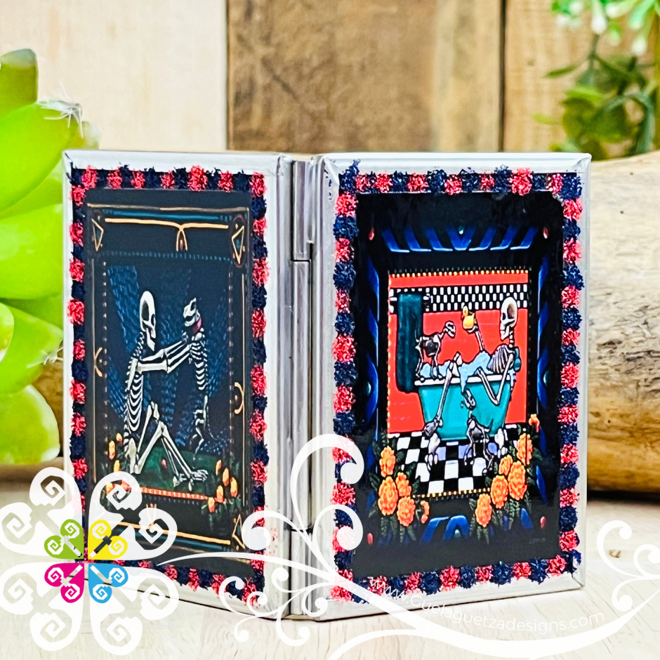 Day of the Dead Pocket Mirror - Hojalata San Miguel Collection