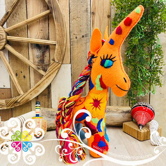 Embroidered Unicorn - Chiapas Stuffed Animal