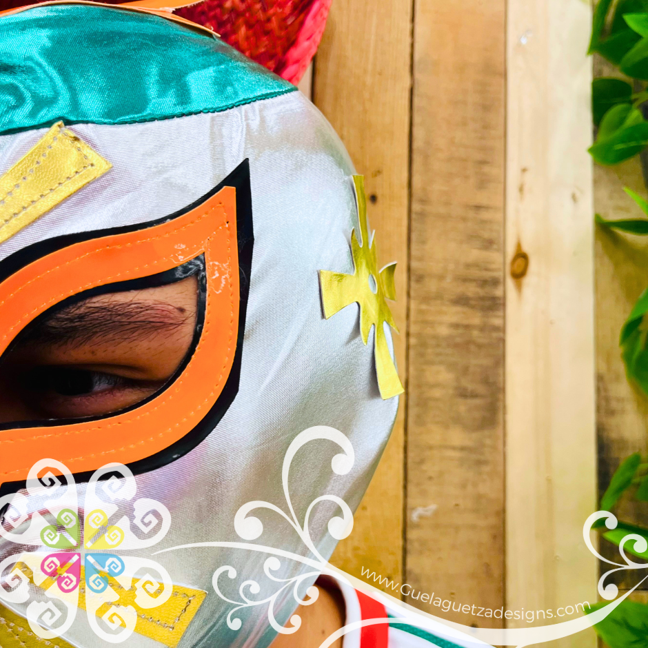 Tricolor Mexico Luchador Mask - Adult Lucha Libre Mask