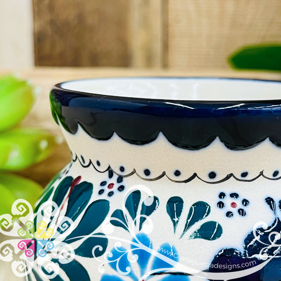 Small Navy / Blue Colibri Taza Ponchera Colibri - Barro Alta Temperatura - Single Clay Mug