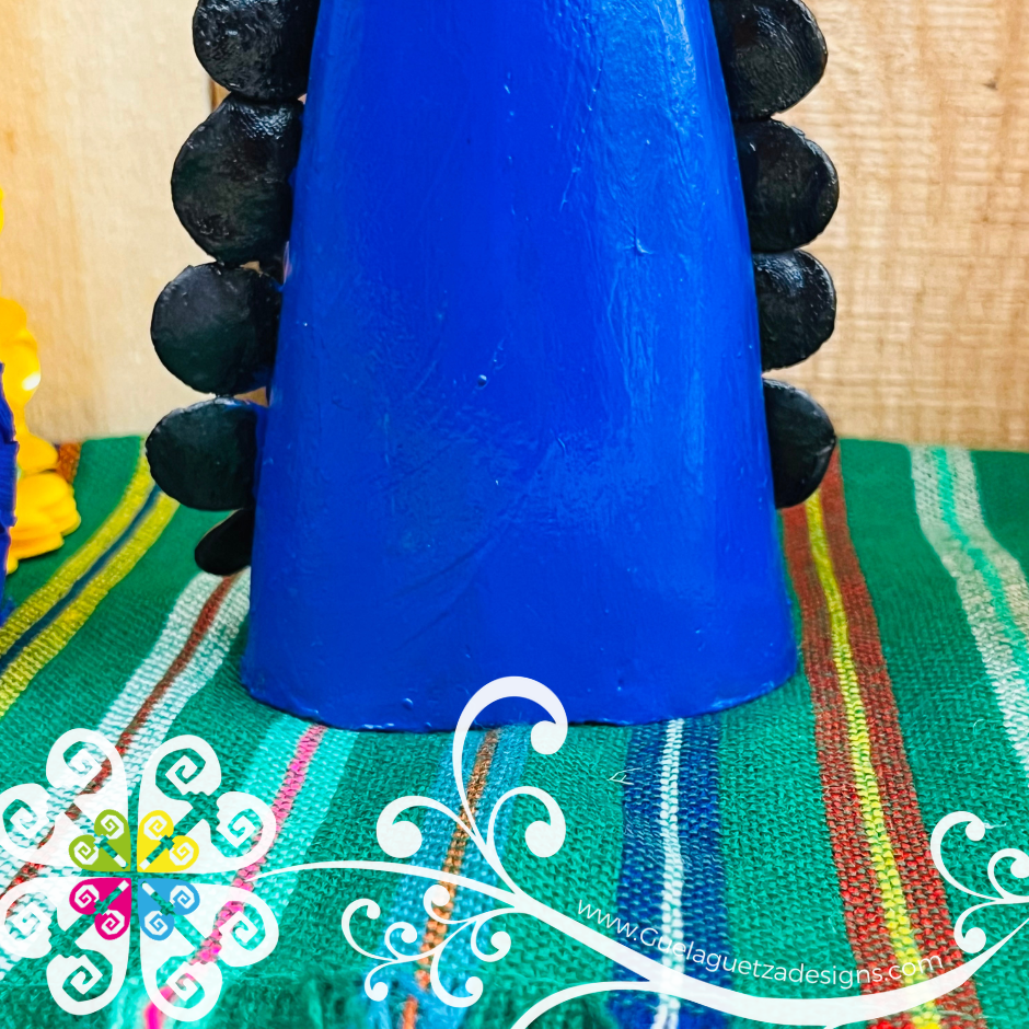 Small Mariposa Colores Fina Clay Catrina Michoacana - Capula Clay Home