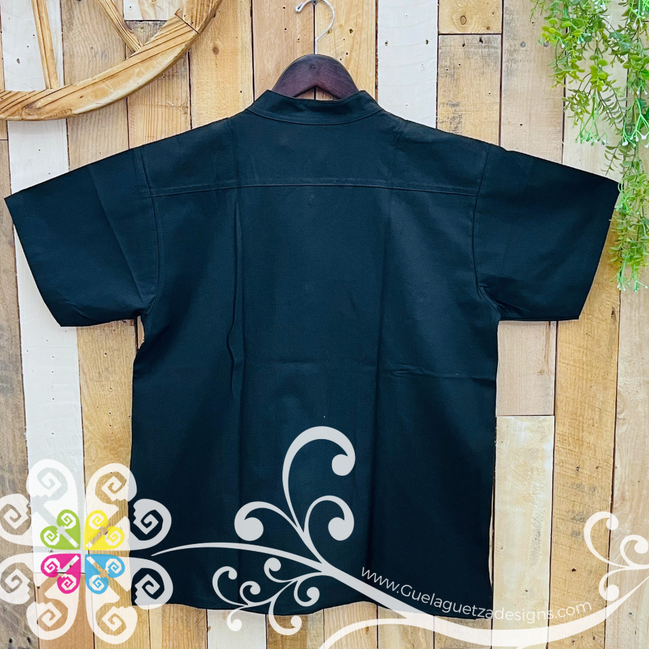 Black Lace Men Guayabera - Men Shirt