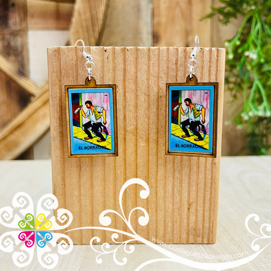 LoteriaMX Wood Earrings - Wood Earrings
