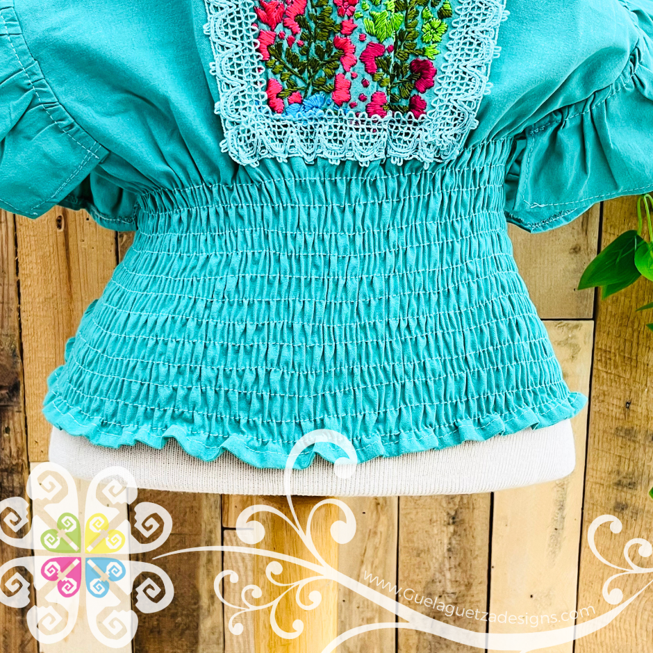 Teal San Antonino Crop Top - Women Tops