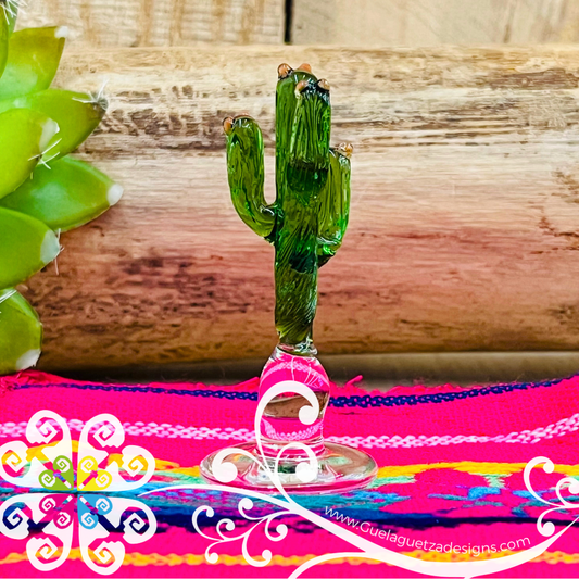 Mini Glass Cactus - Vidrio Soplado Trinkets