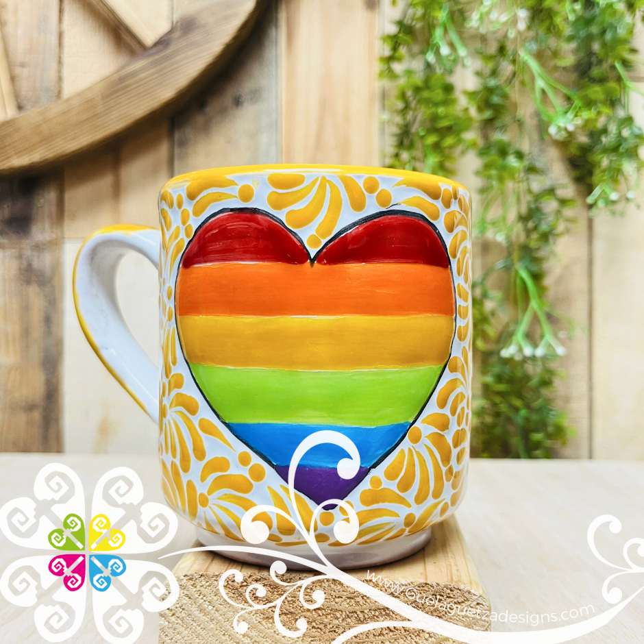 Yellow Pride Mug - Talavera Mug