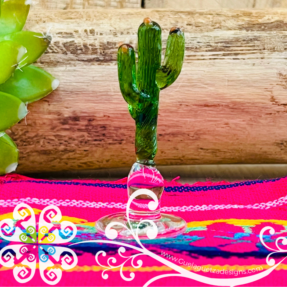 Mini Glass Cactus - Vidrio Soplado Trinkets