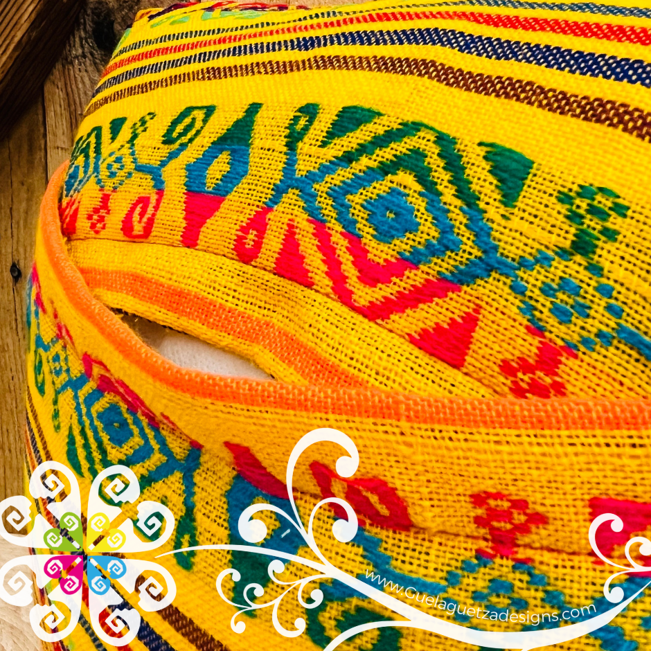 Yellow Decorative Cambray Pillow Case - Mexican Home