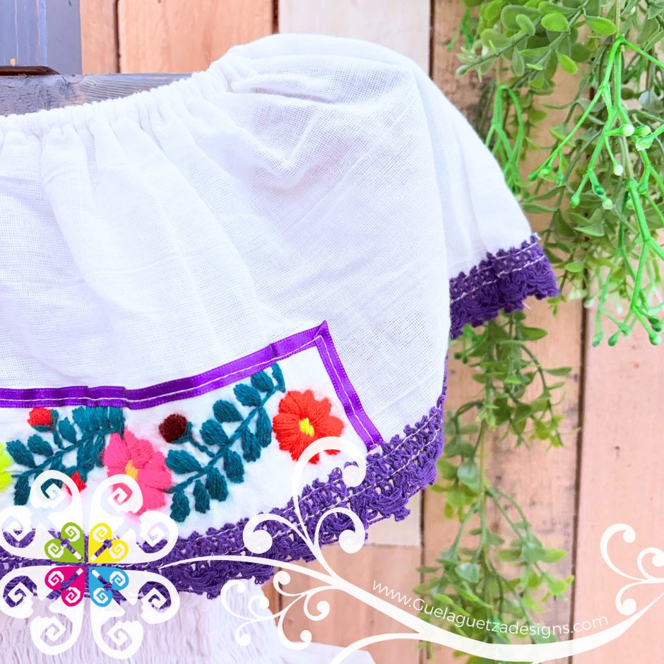 Purple Estambre Campesino Children Dress