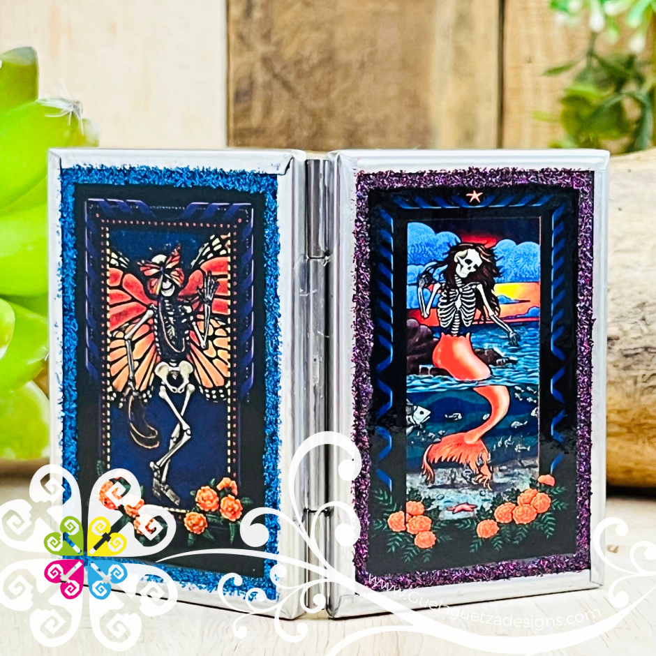 Day of the Dead Pocket Mirror - Hojalata San Miguel Collection