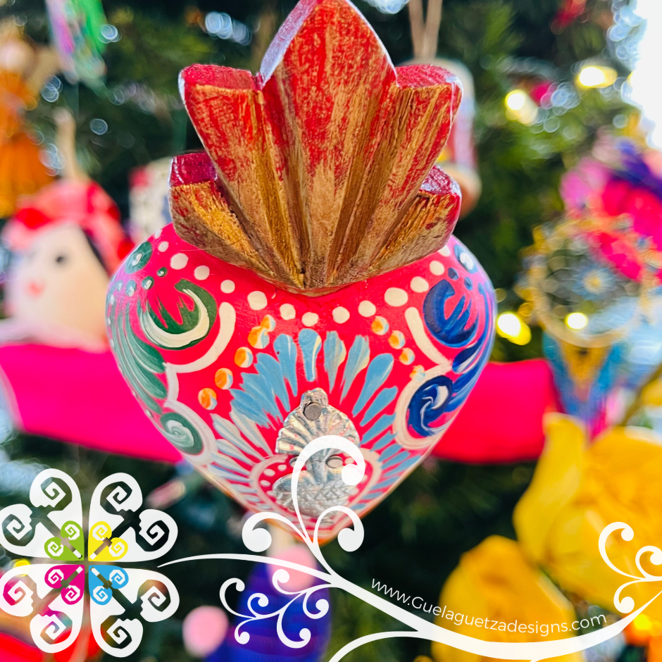 Mini Corazón Pintado - Christmas Ornament