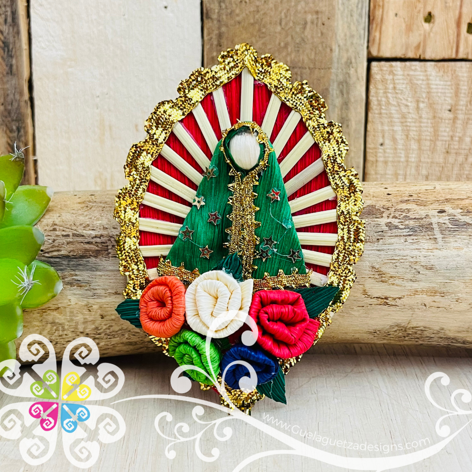 Round Virgen Guadalupe Magnet