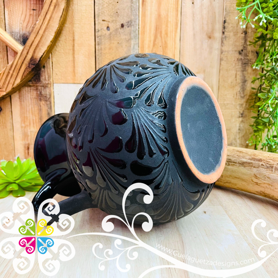 Black Espiga Bola Pitcher Set - 4 Mugs