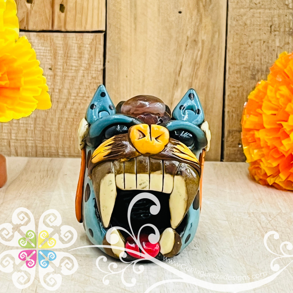 Medium Jaguar Ocarina Silbato - Resin & Epoxy Clay Whistle